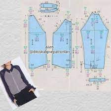 Reglan Kol Bluz Kalibi 4 Farkli Beden Ve Olculerde Reglan Raglan Bluz Desteklemek Icin Lutfen Yorum Yapiniz Begen Butonuna Ba Dikis Bluz Dikis Patronlari