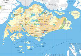 Singapore On World Political Map Detailed Political Map Of Singapore - Ezilon Maps