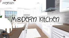Kitchen island trim and lights | the harper house. Modern Kitchen Design Bloxburg Small Wooden Table