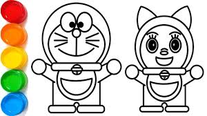 Kumpulan gambar mewarnai doraemon terbaru putih bersih. How To Draw Tow Doraemon For Kids Step By Step Drawing Tutorial Video Drawing Tutorial Step By Step Drawing Doraemon