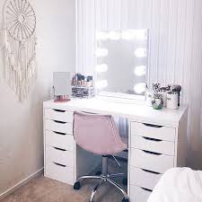 We Love A Boho Inspired Ikea Vanity Ikea Alex Drawers Vanity Room