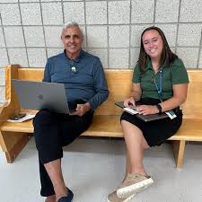 Welcome back JD! 🦅 🌹💙 Students, faculty and staff were exited to be back  together kicking off the school year in which we celebrate the 25th  anniversary of the Skaggs Catholic Center!