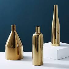 ✅ free shipping on many items! Decor Vases Set Gold Metallic Vase Set Of 3 Amazon Co Uk Home Kitchen