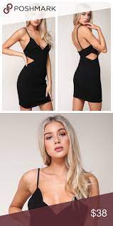Little Black Dress Side Cutout Scalloped Fashion Sewing Dresses For Beginners Dresses