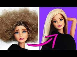 25 Totally Cool Barbie Hacks You Will Want To Try Asap Youtube Barbie Hairstyle American Girl Diy Diy For Girls