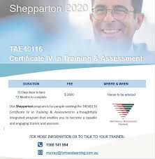 Tae Cert Iv In Albury Wodonga Shepparton Wagga Education And Training Train Getting Things Done