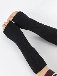 Hot sale 2018 fashion leg warmers women winter knit crochet colorful knee high trim boot legging wamer good quality thigh bands. Emery Rose Solid Knit Arm Warmer Shein Eur