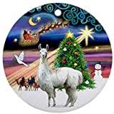 See more ideas about xmas ornaments, christmas ornaments, diy christmas ornaments. Christmas Magic With A Llama Christmas Ornaments Round Ceramic Christmas Tree Hanging Ornaments Decoration Xmas Gifts Ornaments Buy Online In Bahamas At Bahamas Desertcart Com Productid 93903011