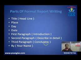 Introduction should be contains what is your report about. 10th Std Board English Grammar Report Writing Youtube
