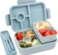 Bugucat Brotdose Kinder mit 5 Fächern 1300ML, Auslaufsicher Lunchbox  Kinder, Bento Box Brotdosen mit Besteckset, Brotdose für Kinder und ...