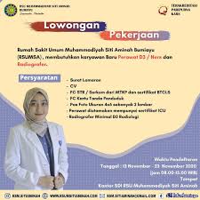 Jl jaksa agung suprapto no 76. Lowongan Kerja Rsu Muhammadiyah Siti Aminah Bumiayu November 2020