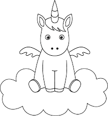 You can download unicorn sleeping in the cloud coloring page for free at coloringonly.com. Little Unicorn On Cloud Coloring Page Free Printable Coloring Pages For Kids