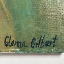 Vintage Original Oil Painting Female Portrait -1970's California -Signed