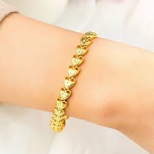 Choose the designer gold ladies bracelet that is best suited for your taste and purposes on alibaba.com. Fashion Plated 24k Gold Bracelet Ladies Bracelet Female Heart Shaped Bracelet Bracelet Never Fade Gold Jewelry Wish