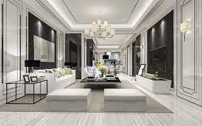 It is very important to choose your living room design and details based on your favorite architectural style 'modern, classic, rustic. Download Wallpapers Stylish Modern Interior Design Living Room Modern Classic Style White Wooden Floor Living Room Project White Living Room For Desktop Free Pictures For Desktop Free