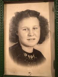 ELLA COFFEYS Grandaughter Mary Kading Henricks(visiting her ancestral home  from America) Larry, Mary, Marie, Doreen and David Coffey.