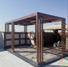 برجولات حدائق الرياض خشبية او حديد وبافضل تصاميم الديكور والاسعار والتركيب outdoor structures pergola outdoor
