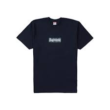 Supreme bandana box logo light blue size l. Supreme Bandana Box Logo Tee Navy Ofour