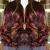 Brown Hair Burgundy Hair Tips