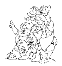 Grafikids te ofrece más de 1000 dibujos de diferentes personajes para colorear y divertirte. Blancanieves Y Los Siete Enanos Para Colorear