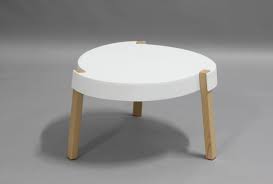 They unfortunately don't work as well when they're separated as two sofa side tables. Coffee Tables In Solid Beechwood And Polypropylene Idfdesign