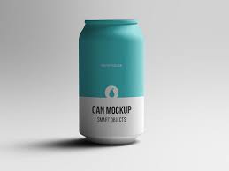 Layered mockup of an aluminium soda can. 50 Best Free Tin Can Mockup Psd Files For Beverages Food Preservatives