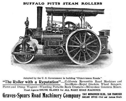 Buffalo Pitts Co. - 1914 Ad-Buffalo Pitts Co., Steam Roller | VintageMachinery.org