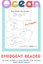 Make these free printable children's books to encourage your kids to read. Ocean Emergent Reader Brilliant Little Ideas