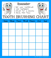 Print Out This Free Tooth Brushing Chart To Help Kids