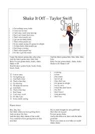 I Stay Up Too Late Got Nothing In My Brain Lyrics Shake It Off Taylor Swift Got Nothing In My Brain I Stay Out Too Late Can T Stop Won T Sto Exercicios De Ingles Aulas De Ingles Ensino De Ingles