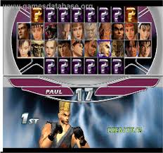 How do you open all players in tekken tag? Tekken Tag Tournament Arcade Artwork Select Screen