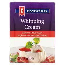 Anchor aerosol whipped cream (delivery in peninsular malaysia only). Emborg Whipping Cream 200ml Tesco Groceries