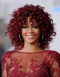 Mid Length Curly Hairstyles With Bangs For Red Curly Hair Styles Red Curly Hair Medium Curly Hair Styles