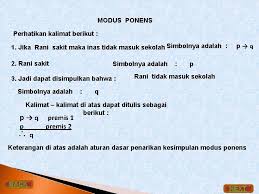 Check spelling or type a new query. Modus Ponens Modus Tollens Silogisme Tabel Kebenaran Modus