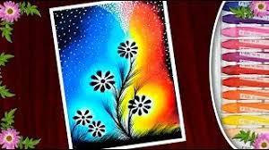 In this video i show you how to draw beautiful moonlight scenery, using oil pastels. A Sunset Ft Moonlight Scenery Drawing With Oil Pastel For Beginner Step By Step