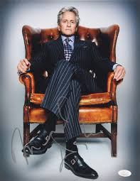 In 1985, bud fox is a junior stockbroker at jackson steinem & co. Michael Douglas Signed Wall Street Money Never Sleeps 11x14 Photo Jsa Coa Pristine Auction
