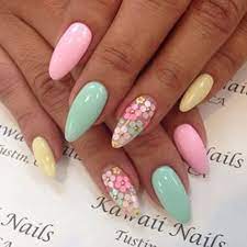 55 Easy And Cute Easter Nail Art Design Ideas Nails Pastel Nail Art Floral Nails