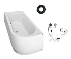 Badewanne wanne rechteck acryl 160 x 75 cm + schürze + ablauf + silikon telimena. Hoesch Happy D 1800x800 Links Badewanne Mit Angeformter Schurze Weiss 6485 010 Setw133