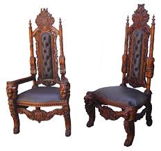Primitive antique french gothic dining set, table & six chairs, 1920's, oak $1,800.00. Gothic Dining Room Homebase Wallpaper