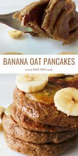 Healthy Banana Oatmeal Pancakes In 2020 Easy Oatmeal Recipes Banana Healthy Easy Oatmeal