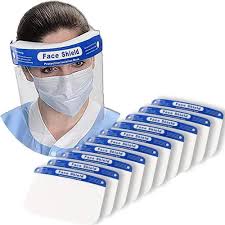 A face shield is simply a curved plastic or plexiglas panel attached to a headband that can be worn over the face. 20pcs Full Face Shield Protective Face Shield Anti Splash And Saliva Clear Film Protect Face And Eyes With Adjustable Band And Comfort Sponge Amazon Com