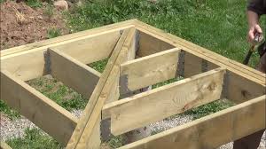 But now builders commonly use joist hangers,. Diy Deck Part 7 Connecting Corner Joists Youtube