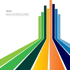 Abstract Vector Background Design With Colorful Stripes Perspective Vector Background Background Design Screen Printing Art