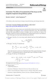 Correction: The effect of viscoelasticity of the tissue