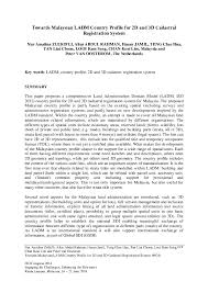 Because the col is developed with the data from employers, it provides a big picture of the skills and occupations that are in demand within the. Pdf Towards Malaysian Ladm Country Profile For 2d And 3d Cadastral Registration System Tan Choon Academia Edu