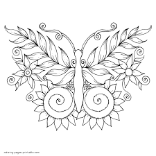 As your child colors each page, talk about how the how the homely caterpillar becomes the beautiful butterfly. Printable Butterfly Coloring Pages For Adults Coloring Pages Printable Com