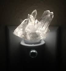 Crystal Night Light Quartz Crystal Lightnight Light Etsy Night Light Crystals Light
