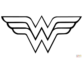 Wonder Woman Logo Coloring Page Free Printable Coloring Pages Wonder Woman Logo Wonder Woman Drawing Free Printable Coloring Pages