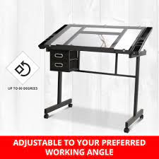 Drawing Table Tilt Drafting Stool Craft Art Work Station Desk Storage Drawer Ebay