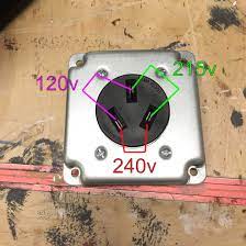 Avoid the stress of doing it yourself. 240v Outlet With 120v And 215v How Home Improvement Stack Exchange